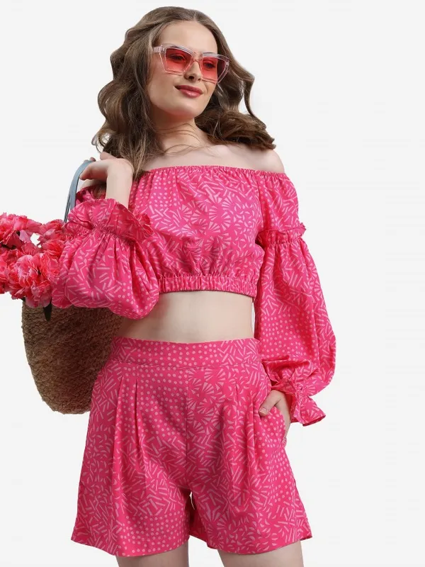  Ketch Women Pink Co-Ords