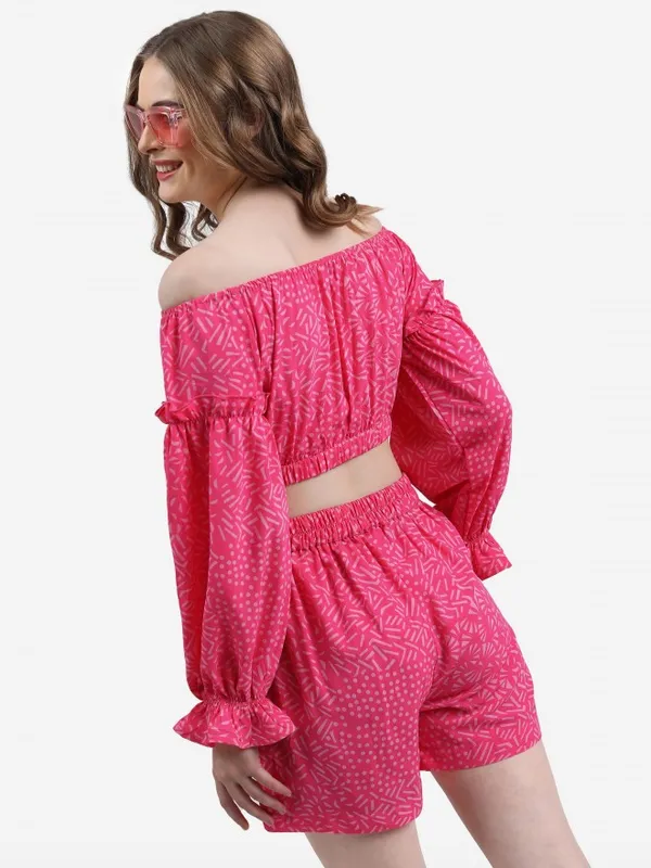  Ketch Women Pink Co-Ords