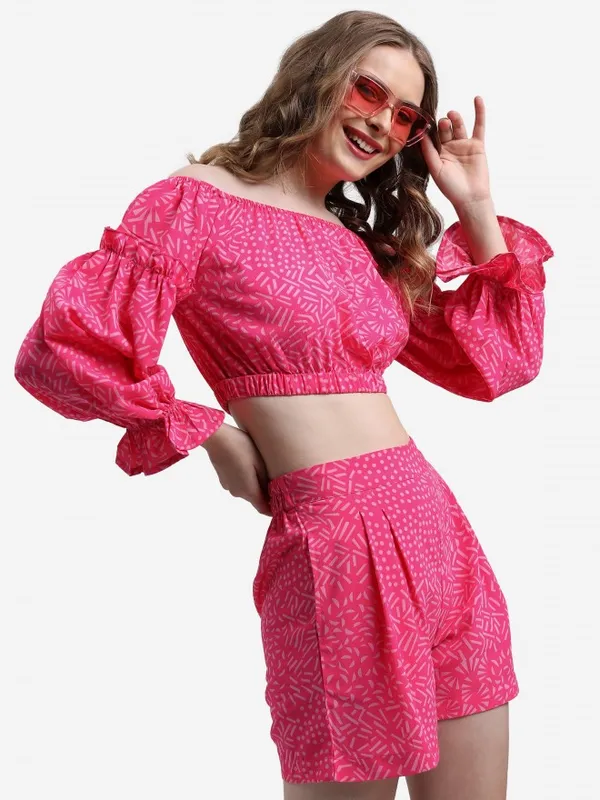  Ketch Women Pink Co-Ords