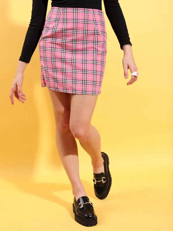  Tokyo Talkies Women Pink Mini Skirts