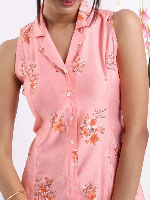 Printed A-Line Dress