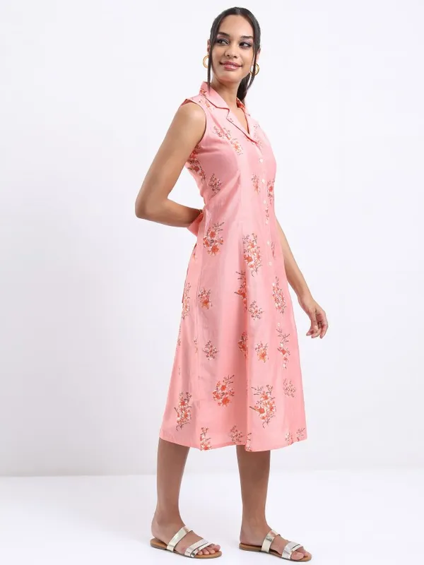 Printed A-Line Dress