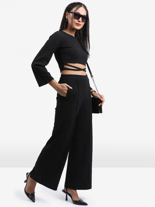  Ketch Women Black Co-Ords