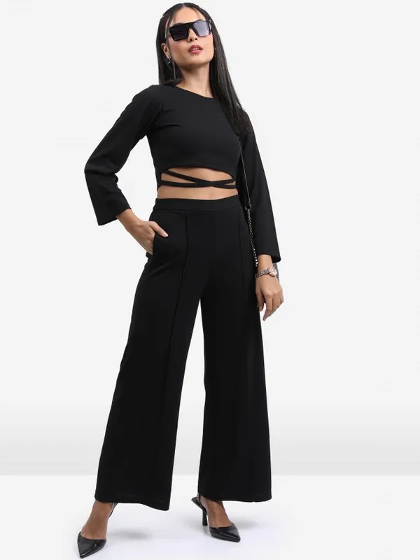  Ketch Women Black Co-Ords