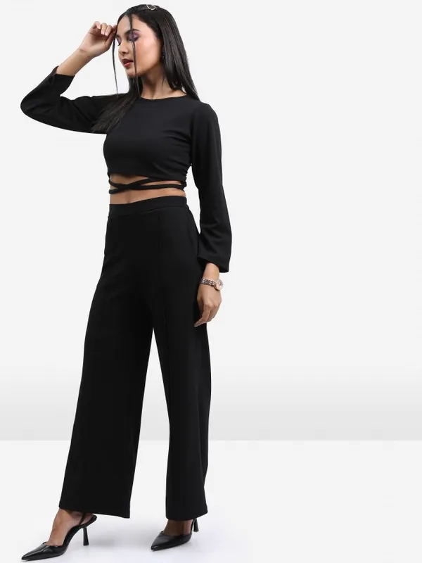  Ketch Women Black Co-Ords