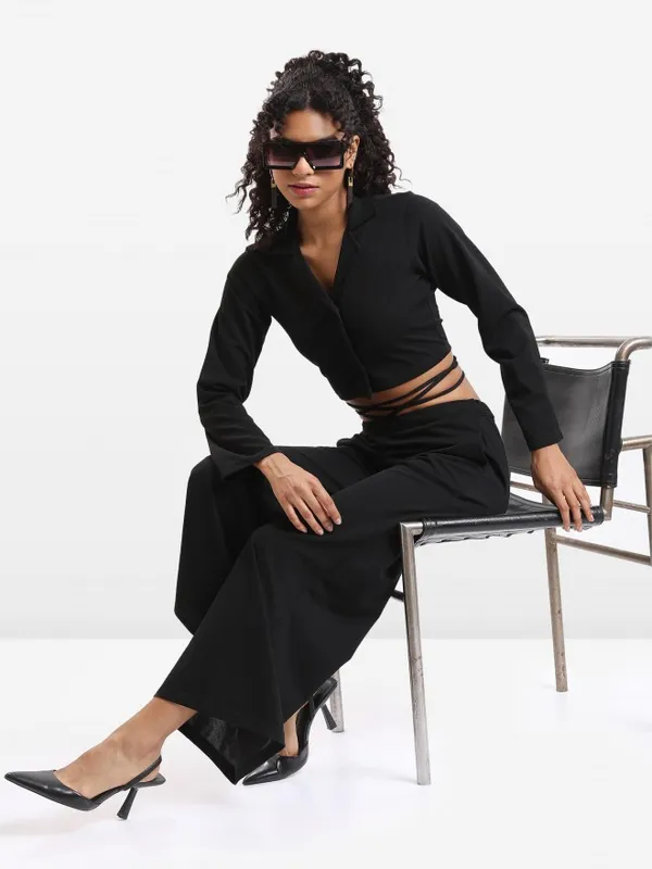  Ketch Women Black Co-Ords