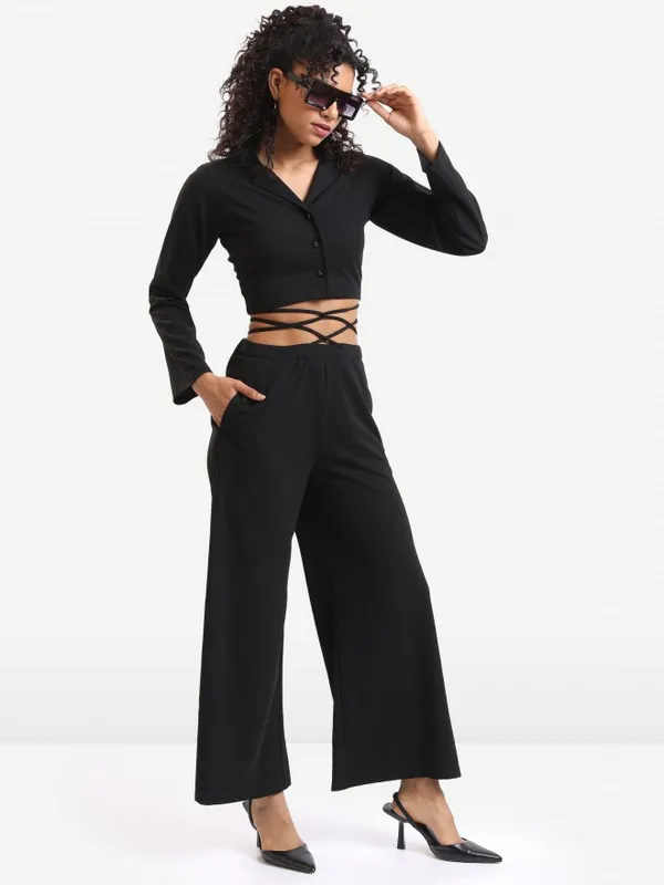  Ketch Women Black Co-Ords