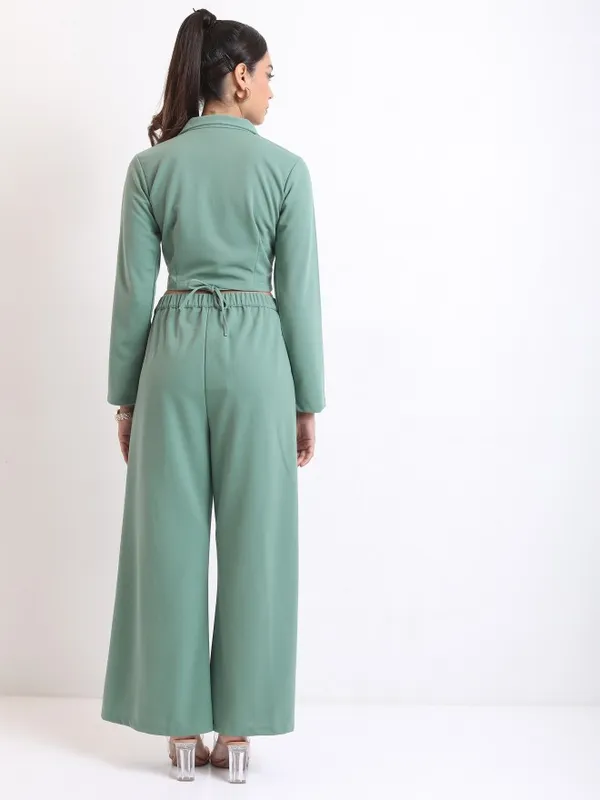  Ketch Women Green Co-Ords