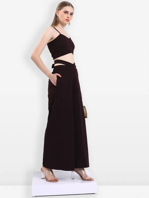 Ketch Women Purple Top With Trouser