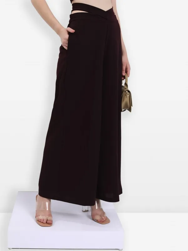 Ketch Women Purple Top With Trouser