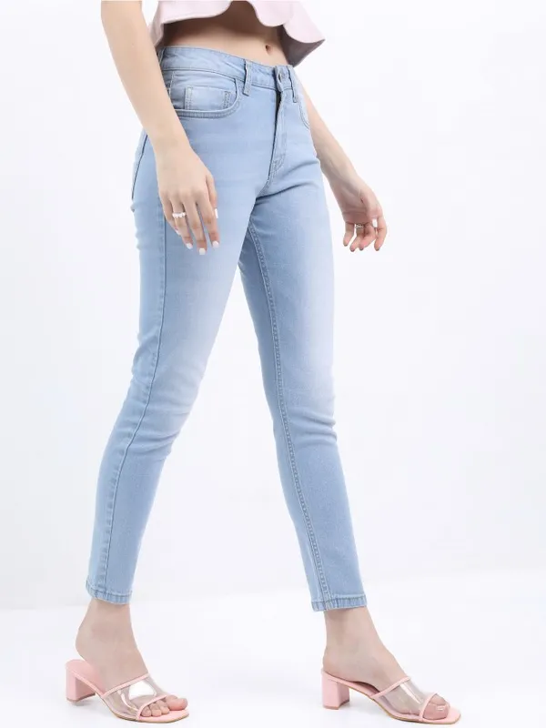  Ketch Women Blue Skinny Fit Clean Look Jeans