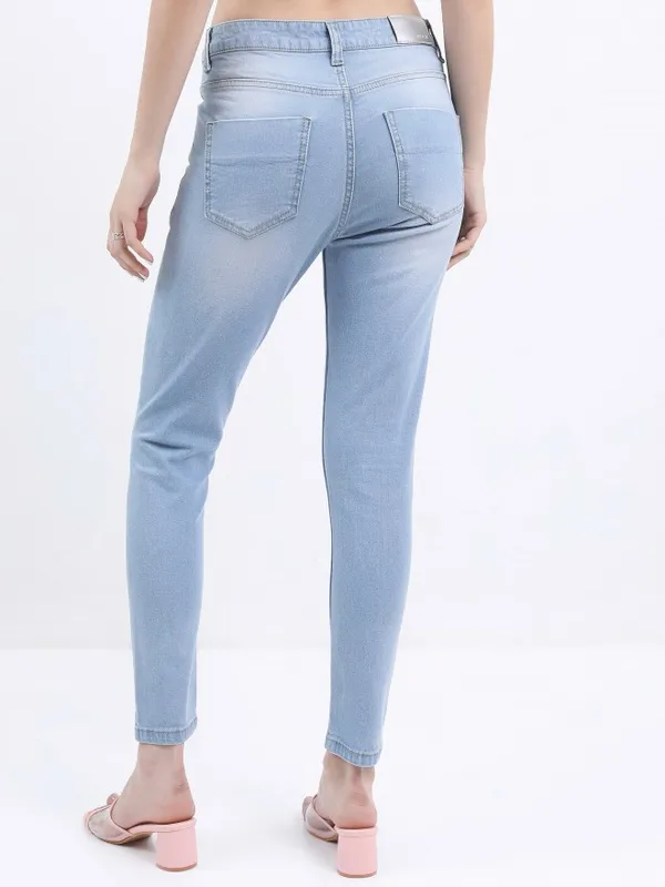  Ketch Women Blue Skinny Fit Clean Look Jeans