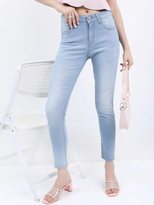  Ketch Women Blue Skinny Fit Clean Look Jeans