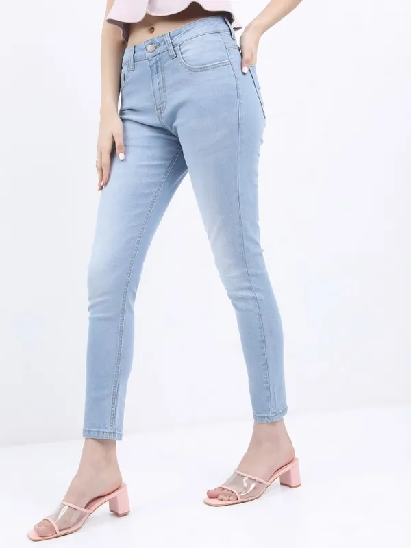  Ketch Women Blue Skinny Fit Clean Look Jeans