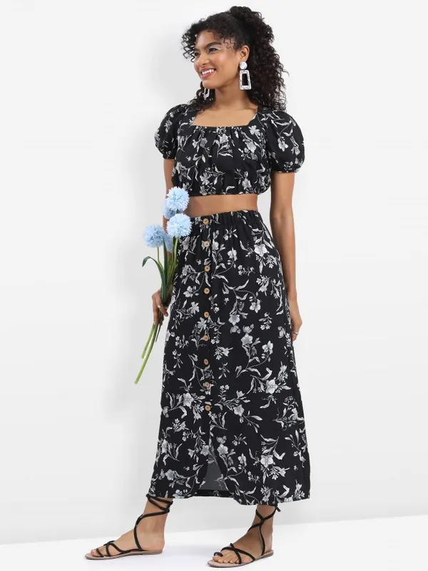 Women Top with Skirt Co-ords