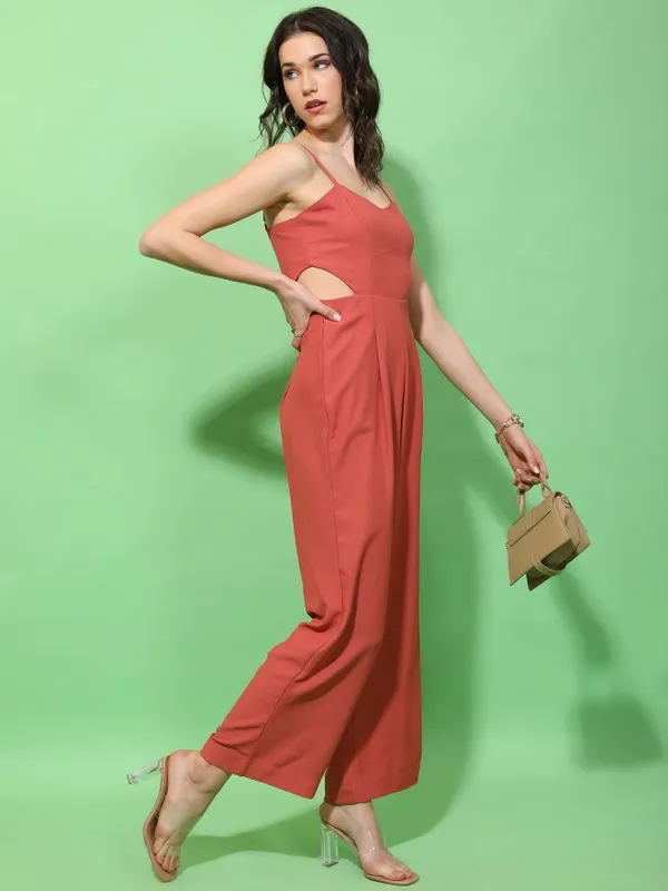 Solid Regular Fit Jumpsuit