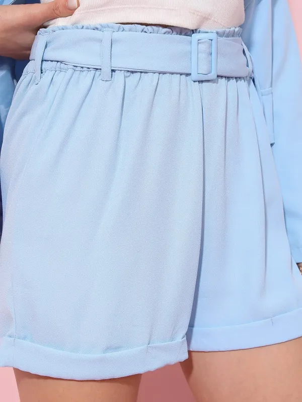  Tokyo Talkies Women Blue Co-Ords
