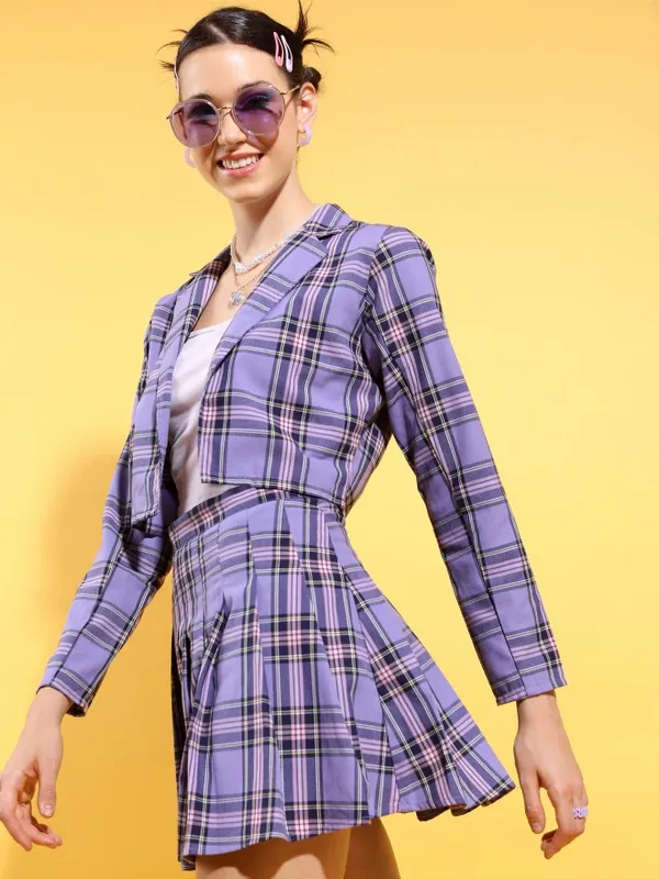  Tokyo Talkies Women Purple Co-Ords