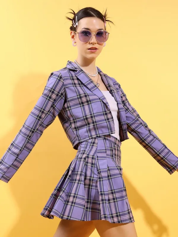  Tokyo Talkies Women Purple Co-Ords