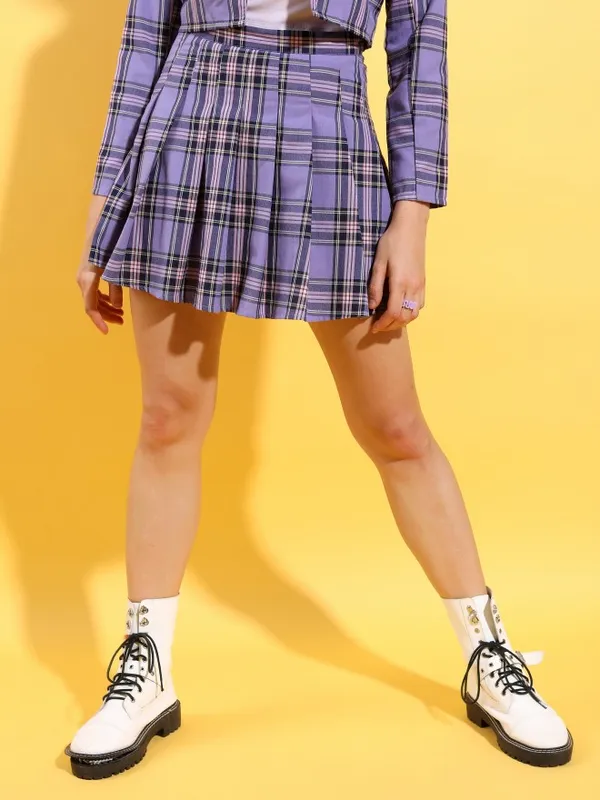  Tokyo Talkies Women Purple Co-Ords