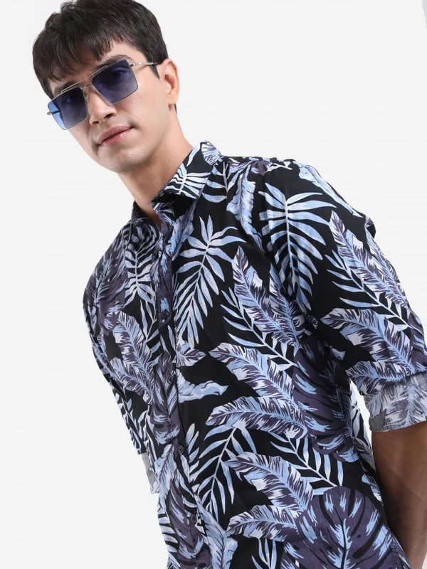  Highlander Men Multi Printed Slim Fit Casual Shirts