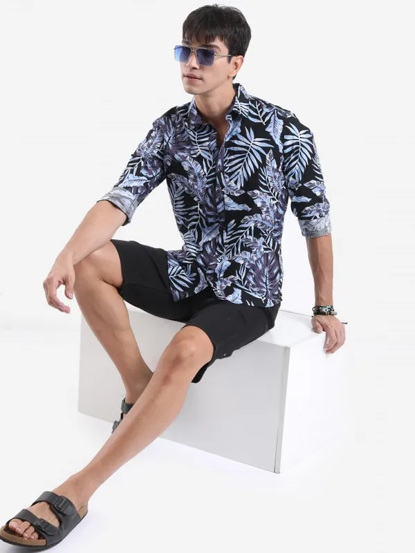  Highlander Men Multi Printed Slim Fit Casual Shirts