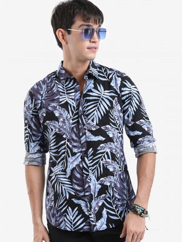  Highlander Men Multi Printed Slim Fit Casual Shirts