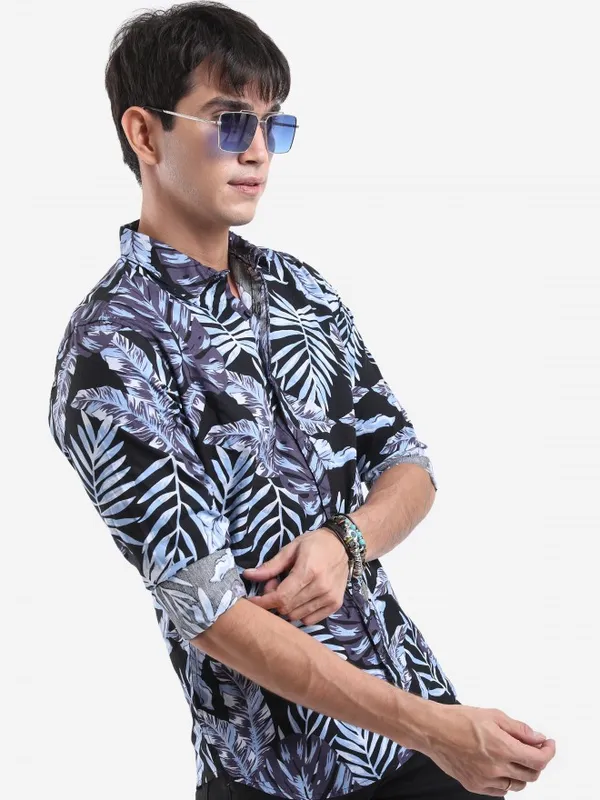  Highlander Men Multi Printed Slim Fit Casual Shirts