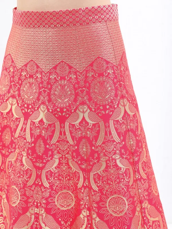  Ketch Women Pink Printed Kurta Sets