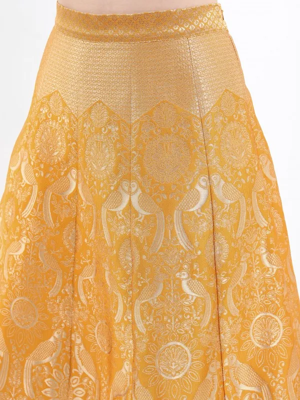  Ketch Women Yellow Printed Kurta Sets