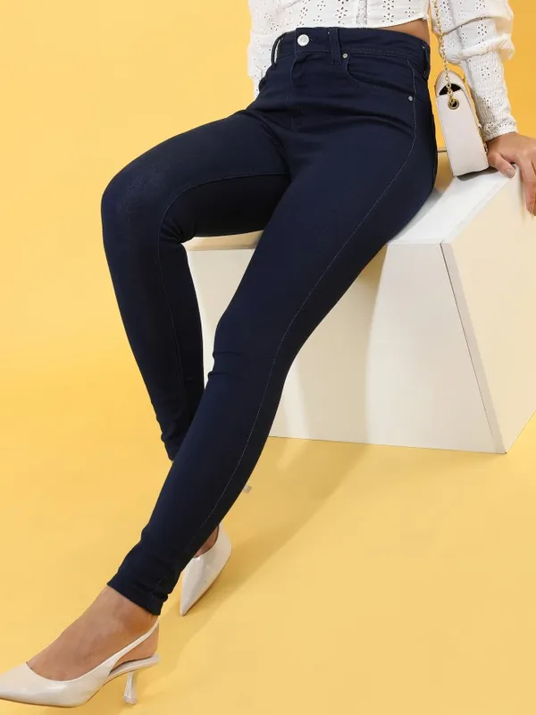  Tokyo Talkies Women Blue Slim Fit Clean Look Jeans
