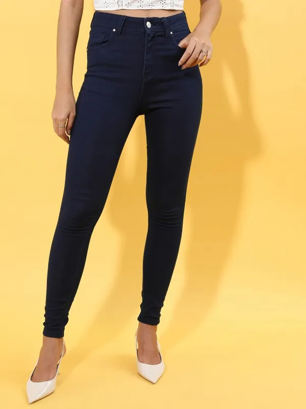  Tokyo Talkies Women Blue Slim Fit Clean Look Jeans