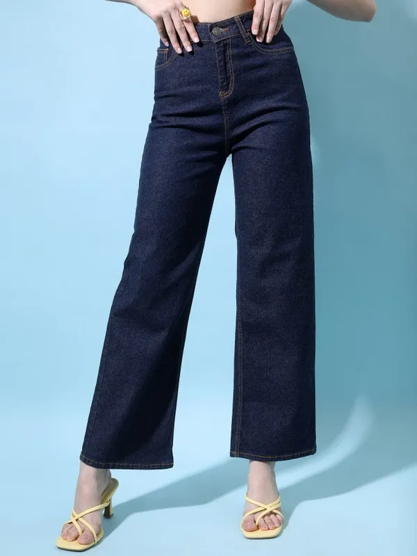  Tokyo Talkies Women Blue Flared Clean Look Jeans