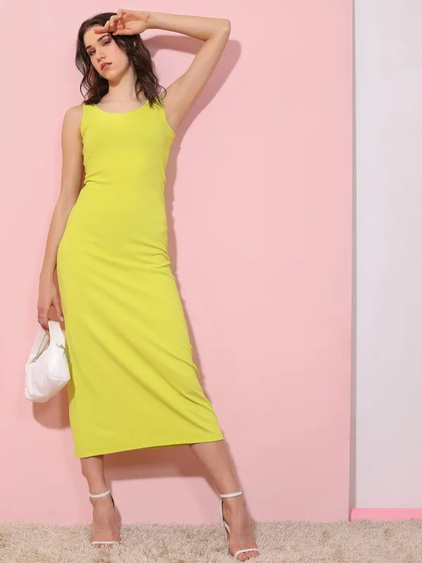 Solid Maxi Dress