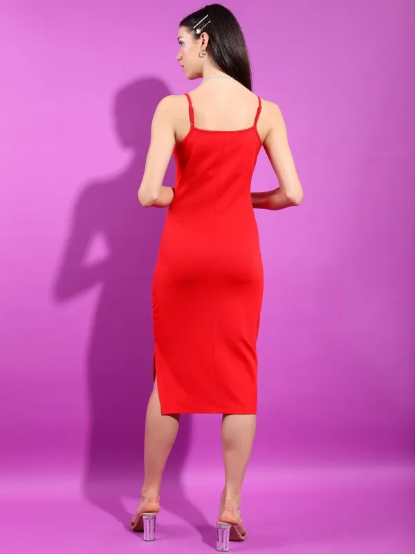 Solid Bodycon Dress