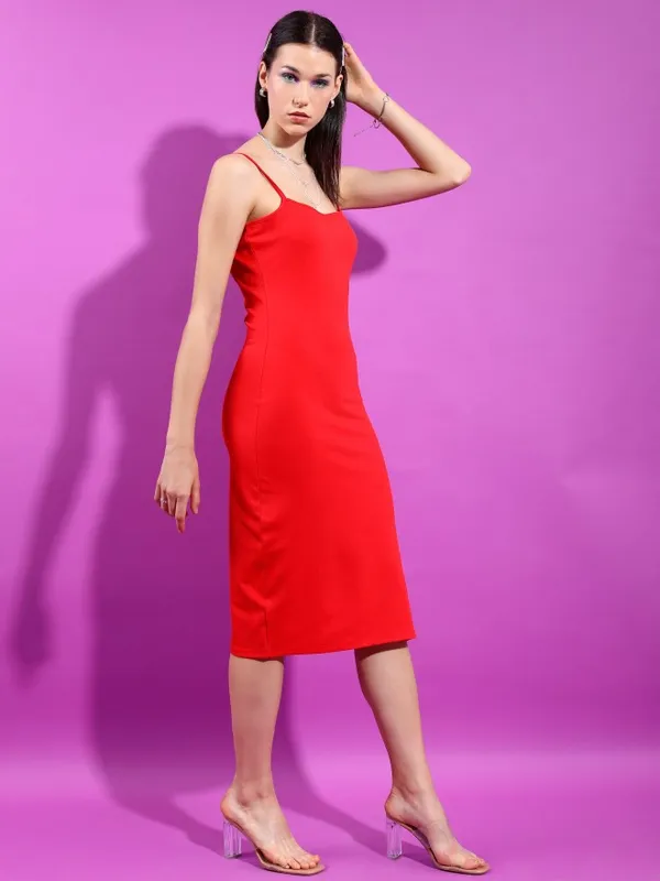 Solid Bodycon Dress