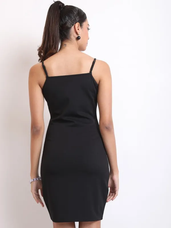  Ketch Women Black Solid Bodycon Dresses