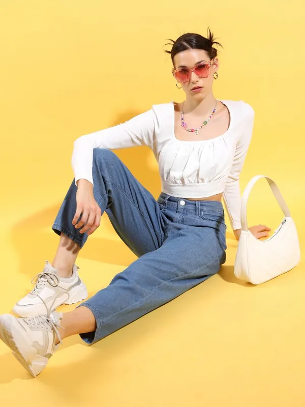 Women Tapered Fit Jeans