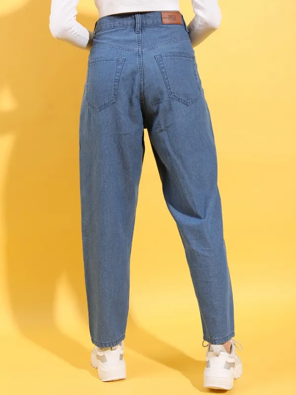  Tokyo Talkies Women Blue Tapered Fit Clean Look Jeans