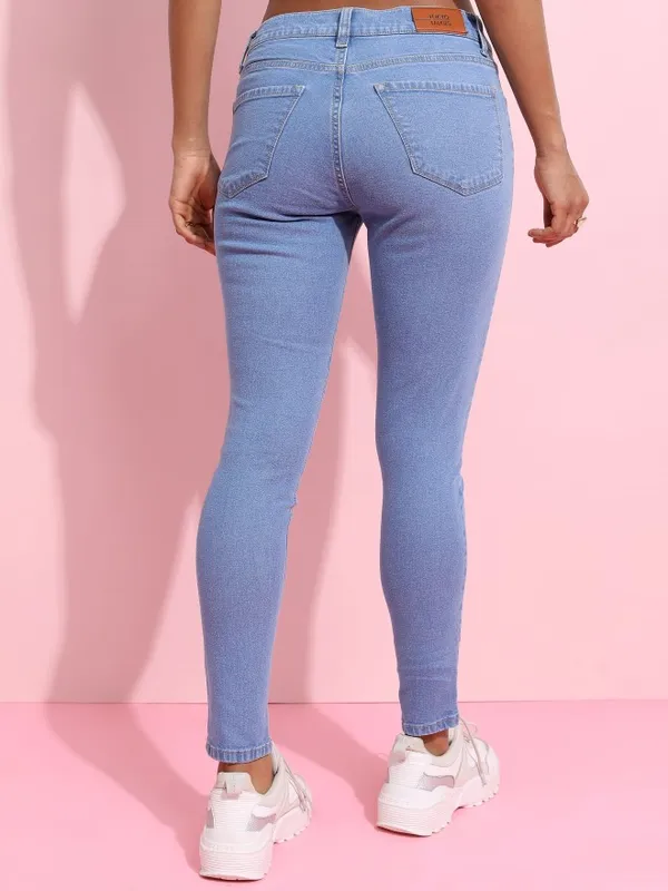 Tokyo Talkies Women Blue Skinny Fit Stretchable Jeans