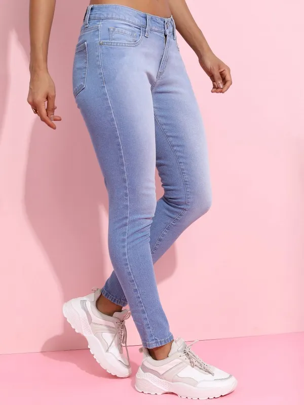 Tokyo Talkies Women Blue Skinny Fit Stretchable Jeans