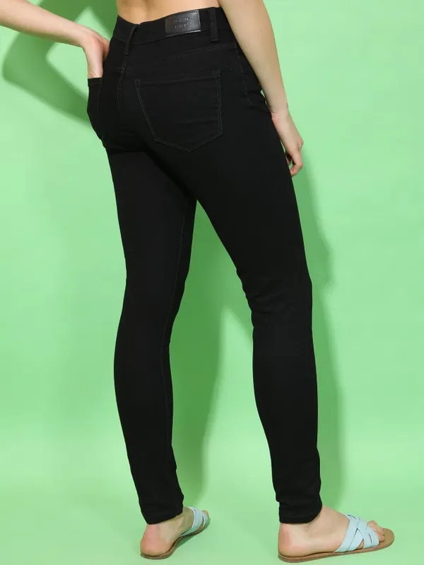  Tokyo Talkies Women Black Skinny Fit Clean Look Jeans
