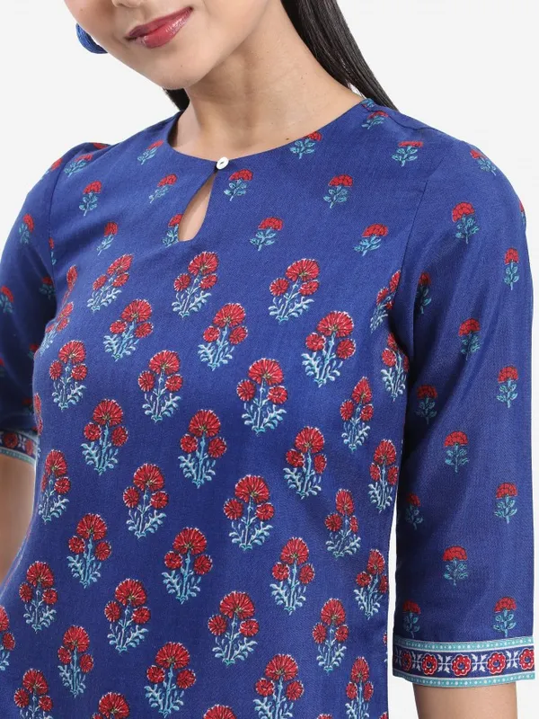 Vishudh Women Blue Printed Tunic