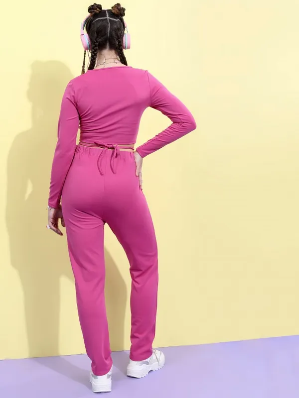  Ketch Women Pink Co-Ords