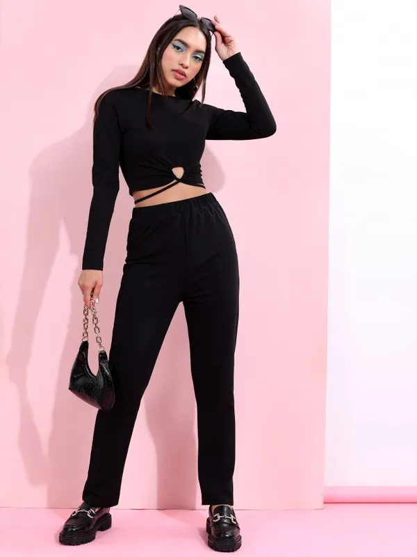  Ketch Women Black Co-Ords