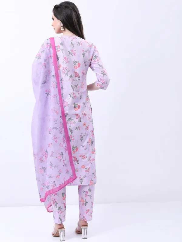 Women Kurta With Trouser And Dupatta