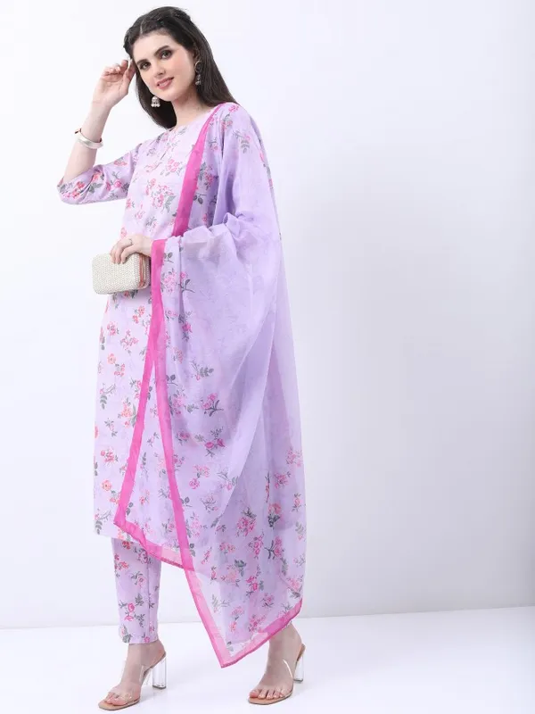 Women Kurta With Trouser And Dupatta