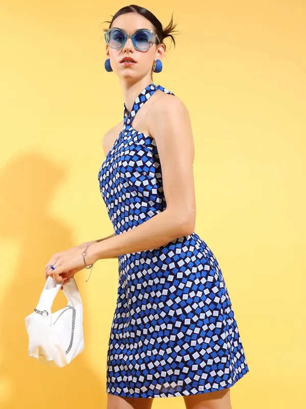  Tokyo Talkies Women Navy Blue Printed Sheath Dresses