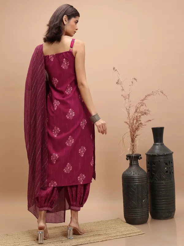 Women Kurta With Trousers & Dupatta