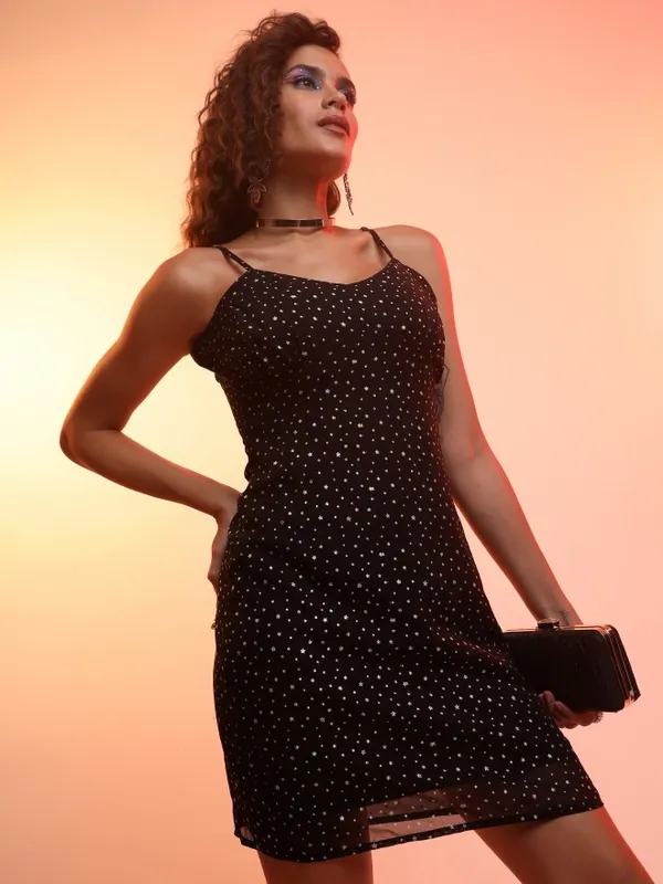 Printed A-Line Dress